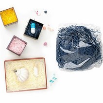 RT 종이 스타핑 선물 속포장지 쵸핑 완충제 네이비 약20g, 단품