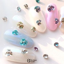부띠끄코리아 브이컷 스톤 7종(50개입) 네일재료, SS16_아쿠아_4.12mm
