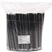 대성산업 자바라 검정 개별 스트로우 7 x 250 mm, 1개, 2000개입