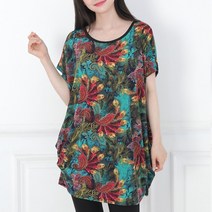 [스타일샵간지] 여성 빅사이즈 냉장 쿨 반팔 티셔츠-냉장고원단 T25-XXL(구3XL)