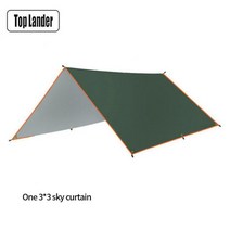 캠핑 타프 방수 미니 차량용 어닝 초경량 정원용 캐노피 차양 그늘막 5/4/3X3m 방수 텐트 가림막 야외, 03 GREEN 3X3M