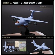 1165 4D 헬리콥터 항공기 비행기 조립 모델 V-22 Osprey Y-20 J-20 글로벌 호크 퍼즐 빌딩 피규어 액션, [11] Xian Y-20 Transport