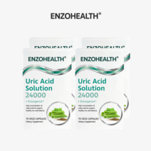 엔조헬스 유릭애시드 컨트롤 요산영양제 24000 uricacid 셀러리 쐐기풀 추출물 뉴질랜드산, 4통, 70캡슐