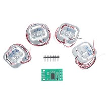 인바디 체중계 가정용인바디 체지방체중계 4Pcs 50kg 인간 스케일로드 셀 중량 센서 HX711 AD 모듈 몸체로드 계량 압력 측정 도구, [03] 1 set, 03 1 set
