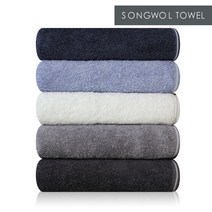 송월타월 솔리드혼방사무지190g 뱀부얀혼방타월 10장, 10개, 연회색