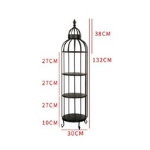 선반 팬트리 모듈 다용도선반 북타워 코너선반 북유럽 스토리지 안정적인 삼각대 디자인 심플하고 창의적인 새장 선반 방수 녹 방지, F
