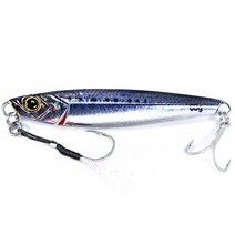 B & U-바다 낚시 느린 지그 금속 스푼 3D 인쇄 레이저 인공 미끼 보트 슈퍼 하드 물고기, HOUSE MACKEREL, 1pcs-60g-88mm