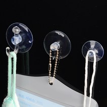거울유리 부착용고리 흡착판 큐방 압착고무 빨판패드, 32mm+구슬줄 (5P), 제품선택
