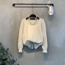 씨샵인더룸 / 디안느 잔펄 스퀘어넥 세미 크롭 니트 3color