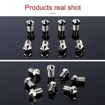 3D프린터부품 Torlipy-V6 니켈 도금 노즐 고온 3D 프린터 PEI PEEK 탄소 섬유 필라멘트 V6 Hotend Heatblo, 01 0.2 미리메터
