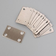 스텐 사각 평철 일자 보강 철물 평철판 브라켓 10개