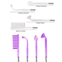 고주파온열치료기 리프팅 가정용 홈케어 마사지 4in1 전극 유리 튜브 고주파 얼굴 기계 명소 여드름 지팡이, 09 4PCS Purple Light