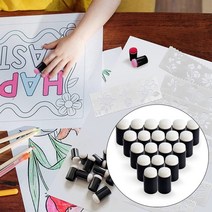 다용도 핑거 스펀지 미술용 그라데이션 수채화 스텐실 물감 찍기 미술 용품, 단품