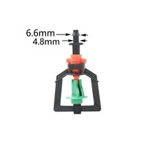 스프링클러 헤드 5pcs 360 회전 굴절 안개 노즐 노즐 홀더 12 스레드 바브 커넥터 급수 관개, b, B