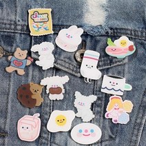 아기자기한 일러스트 캐릭터 만화 아크릴 패션 핀 뱃지 19종