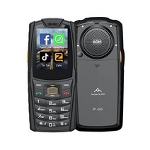 AGM M7 러기드폰 IP68 방수 아웃도어폰 노인용 2500mAh 배터리 잠금 해제 4G 휴대폰 듀얼 SIM 최대 스피커 2.4인치 터치스크린 1GB+8GB 페이스북/스카이프/틱