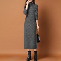 르엠마 피오라 터틀넥 폴라티 목티 목폴라 홈웨어 긴팔롱원피스 봄원피스 임부복 롱원피스 가을원피스 니트원피스