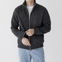 오나크 남자 빅사이즈 스판 기모 안감 니트 집업 자켓