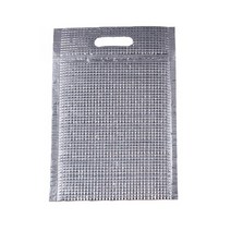 은박 보냉팩 지퍼백 업소용 식품 포장 비닐 캠핑 택배 안전 보온 봉투 손잡이 1p 25X35