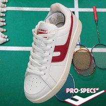 프로스펙스 PROSPECS 80년대 그랜드슬램 테니스화를 복각한 깔끔하고 무난한 와이드 타입의 볼 넓은 화이트레드컬러 생활방수 오리지널 스니커즈 운동화 컨버스 패션운동화_NCPT