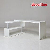 데코라인 코넬 이지 와이드 데스크 책상 1600 DDW003C, 크림화이트+실버