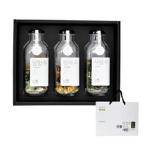 꿈에그린농장 담향 담금주 키트 1호 + 쇼핑백 선물세트 대나무잎 16g + 국화 11g + 야관문 23g, 2세트