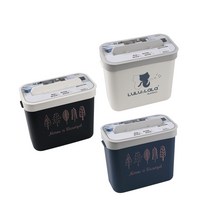 피디엠에스샵_직사각 부착형 걸이형 휴지통+pdms쾍, ★쾍_나무-블랙