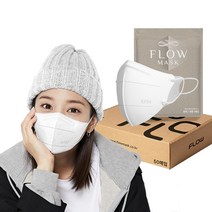 플로우 KF94 새부리형 마스크 대형, 50매입, 1박스, 화이트
