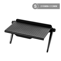 모니터 받침대 모듈 이케아 조정 가능한 tv 화면 컴퓨터 상단 스토리지 선반 랙, 협력사, 블랙 S