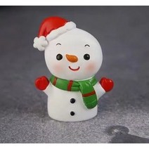 크리스마스 케이크 픽 39종, 30.동물친구들-산타눈사람