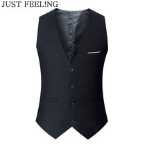 JUST FEEL!NG 멋있는남자 정장조끼 슬림핏 비즈니스 빅사이즈 셔츠 베스트 싱글단추 봄 가을