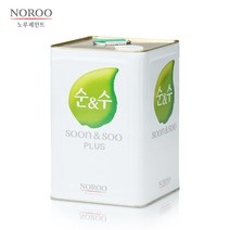 노루페인트 순앤수 플러스 18L 친환경 벽지대용페인트 냄새NO, 스카이블루