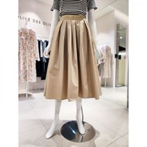 올리브데올리브 레터링 밴딩 핀턱 플레어 스커트 YW4SS185(646578 )