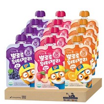 뽀로로 워터 젤리 120ml 3종12개입(포도맛4+복숭아맛4+오렌지맛4)