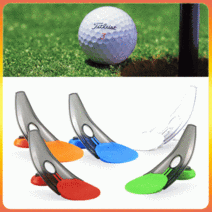 골프 퍼팅 연습기 도구 용품 실내 사무실 휴대용 퍼터 트레이너 홀컵 선물, 블루