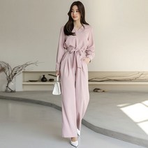 [스타일온미] 시티 벨티드 뒷밴딩 와이드 슬랙스