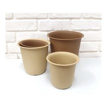 성신 웰빙원형화분 플라스틱화분 베란다 옥상 홈가드닝