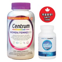 CENTRUM 센트룸 WOMEN50+ 실버우먼250정 -1병(오메가3 120정 무료증정!), 438g, 1병