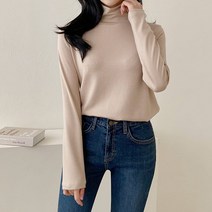 히트텍 스판 폴라티셔츠