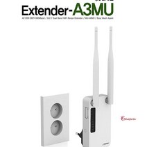 SPRa_IPTIME 익스텐더A3MU 무선 와이파이증폭기 인터넷확장 ip타임 wifi 기설치 extender 신호 무선랜 중계기 기가 공유기zab255