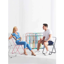 투명 아크릴의자 접이식 폴딩 카페 감성 고스트 체어, 투명 컬러 접이식 의자