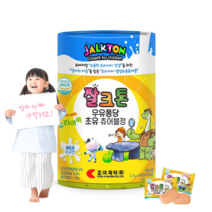 조아제약 잘크톤 츄어블 젤리 유아 키즈 씹어먹는 멀티비타민 어린이종합영양제 성장기어린이 멀티튼튼 멀티쑥쑥 우유퐁당 초유 칼슘 비타민D 영양간식 잘크톤 우유퐁당 3.7g x 90정, 1개