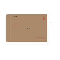 봉투를만드는사람들 접착식 우편 각대봉투 제비 양면 테이프 9절 100p, B5, 3개