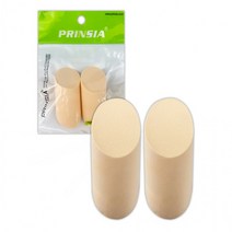 프린시아 30파이 원형 사선 퍼프 2P 화장분첩 후로킹 사선 NBR 면 화장 30파이 캐론 퍼프, 단품