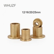 whuzf 2pcs 121620mm 플랜지 자체 윤활 베어링 분말 야금 오일 구리 부싱 가이드 슬리브 (단차 플랜지 포함), 03 12x18x12-24x3mm