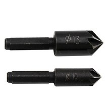 shangren 2Pcs 7 모서리 모따기 카운터 싱킹 엔드 밀링 커터 비트, 설명, 블랙, 다른, 1개