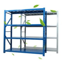공장 선반 중량 랙 경량 팔레트 랙 조립식 앵글 철제, 120X40X200/블루 서브