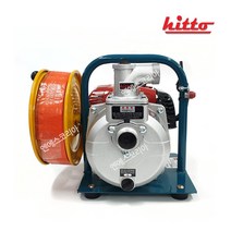 히토 1.5인치 엔진 양수기 WP-15E 특허 50M 호스릴부착형 강력한 모터양수기 물펌프 경량형