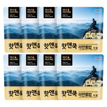 이지밥 핫앤쿡 라면애밥 사골 비화식 발열도시락, 8개, 100g