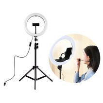 TPC21 LED링라이트삼각대 1인방송 세트 유투버 조명 인터넷 개인 촬영 BJ장비 동영상 스마트폰, LED삼각대세트
